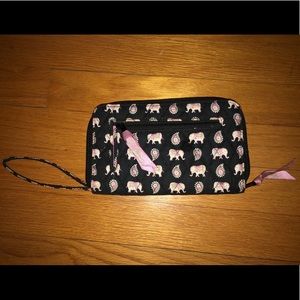Vera Bradley Wallet: Pink Elephants pattern